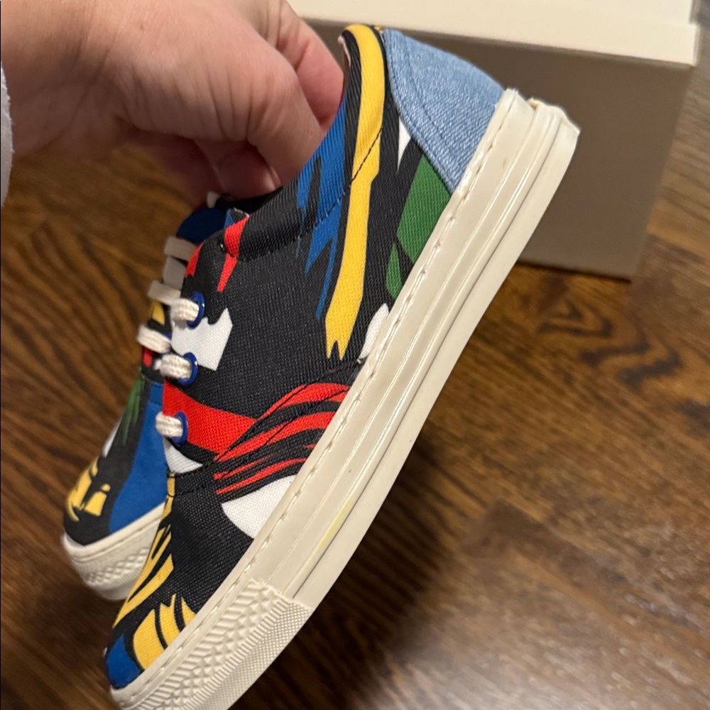 Stella McCartney Kids Brand New Colorful Patterned Sneakers - Picture 6 of 8